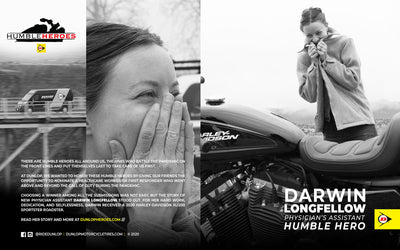 Healthcare Worker Darwin Longfellow Wins Dunlop’s Humble Heroes 2020 Harley-Davidson XL1200 Sportster Roadster
