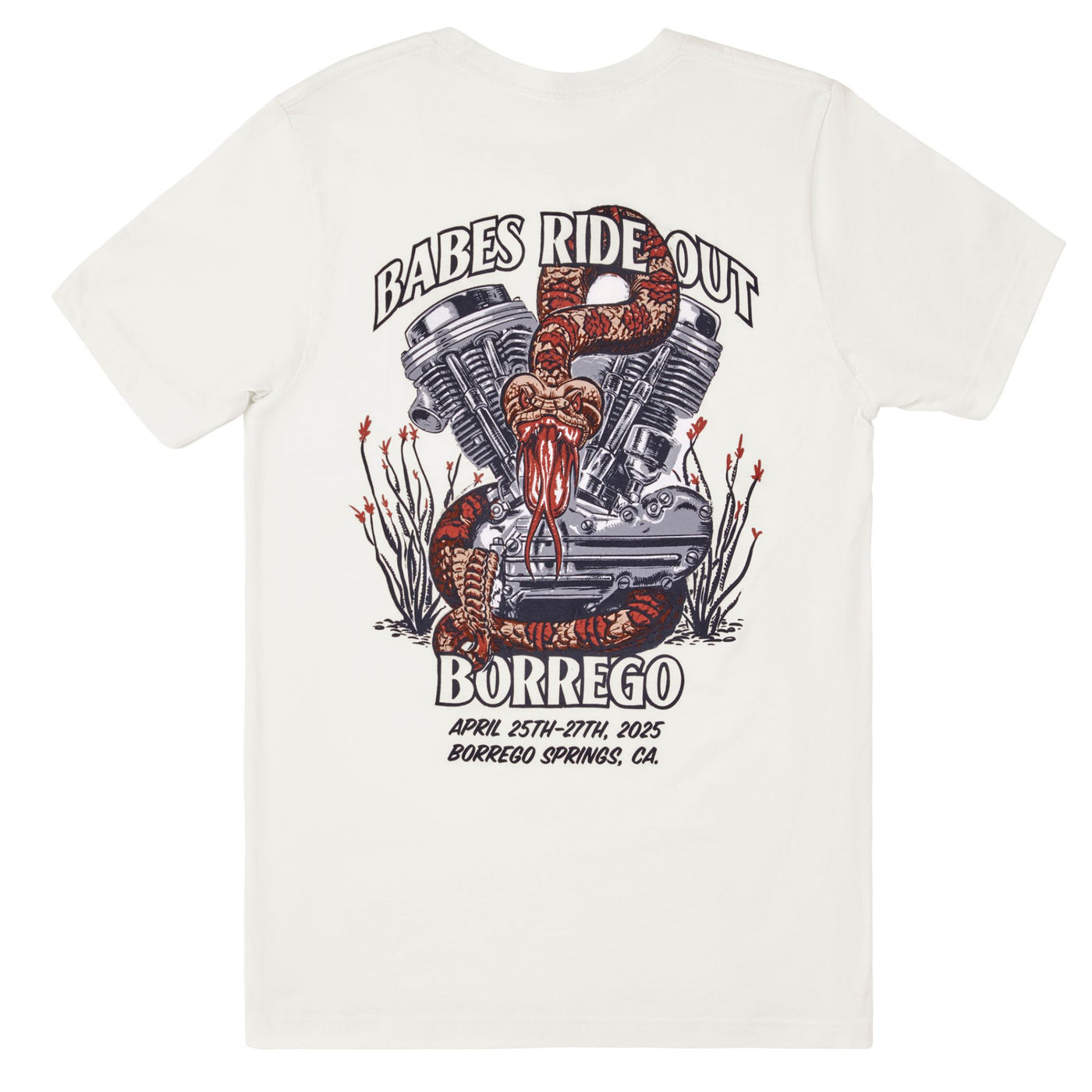 Borrego 2025 Event Tee - Vintage White