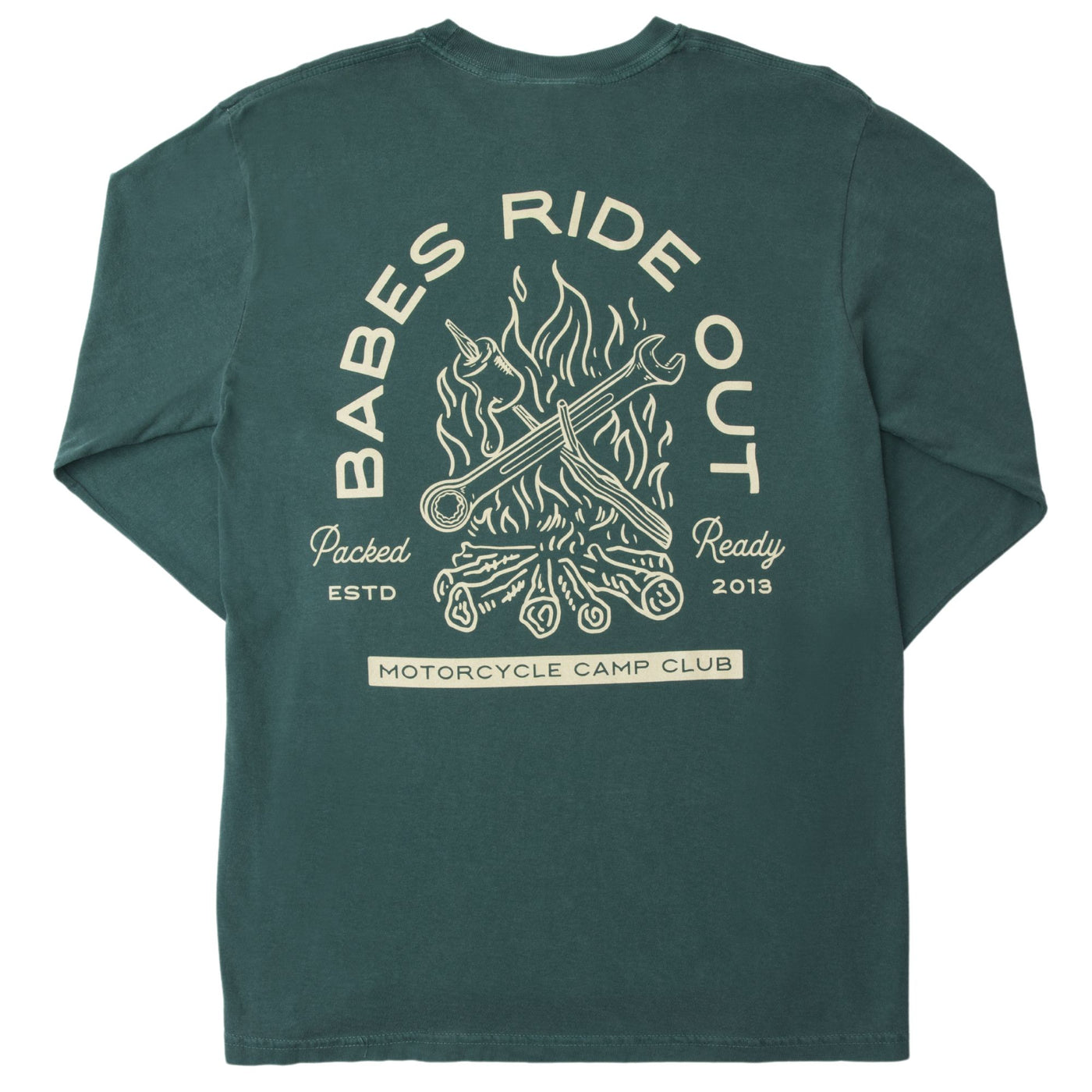 Camping Club Long Sleeve Tee - Blue Spruce