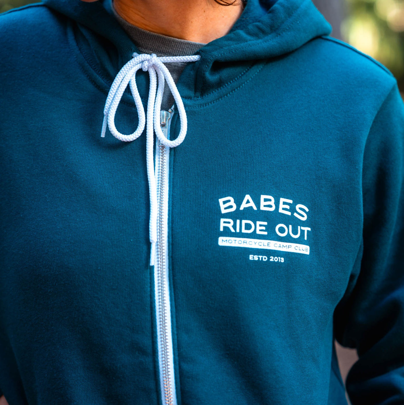 Campfire Zip Hoodie - Atlantic