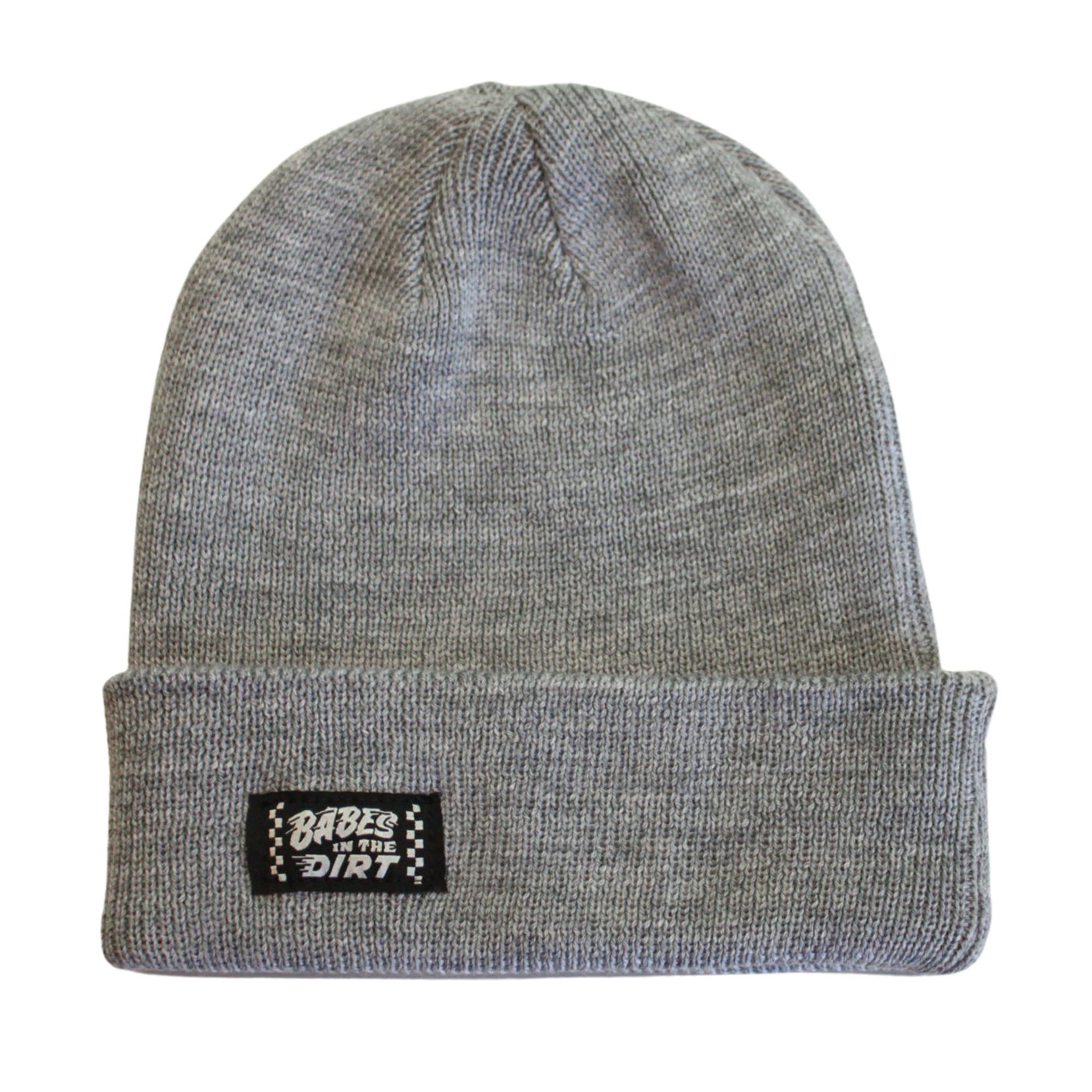 Checkers Merino Beanie - Grey
