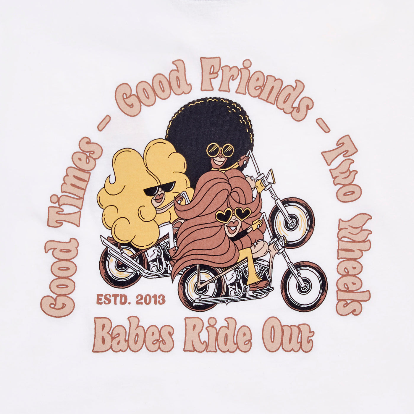 Gettin' Hairy Cropped L/S Tee - White