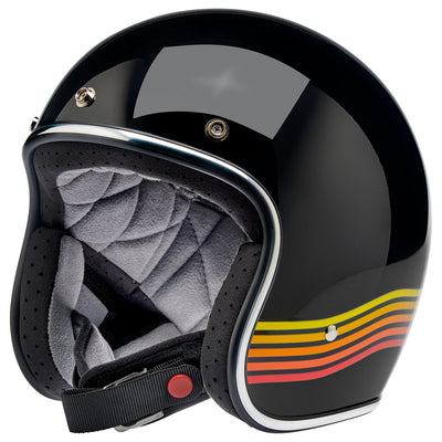 Biltwell Bonanza Helmet - Black Spectrum