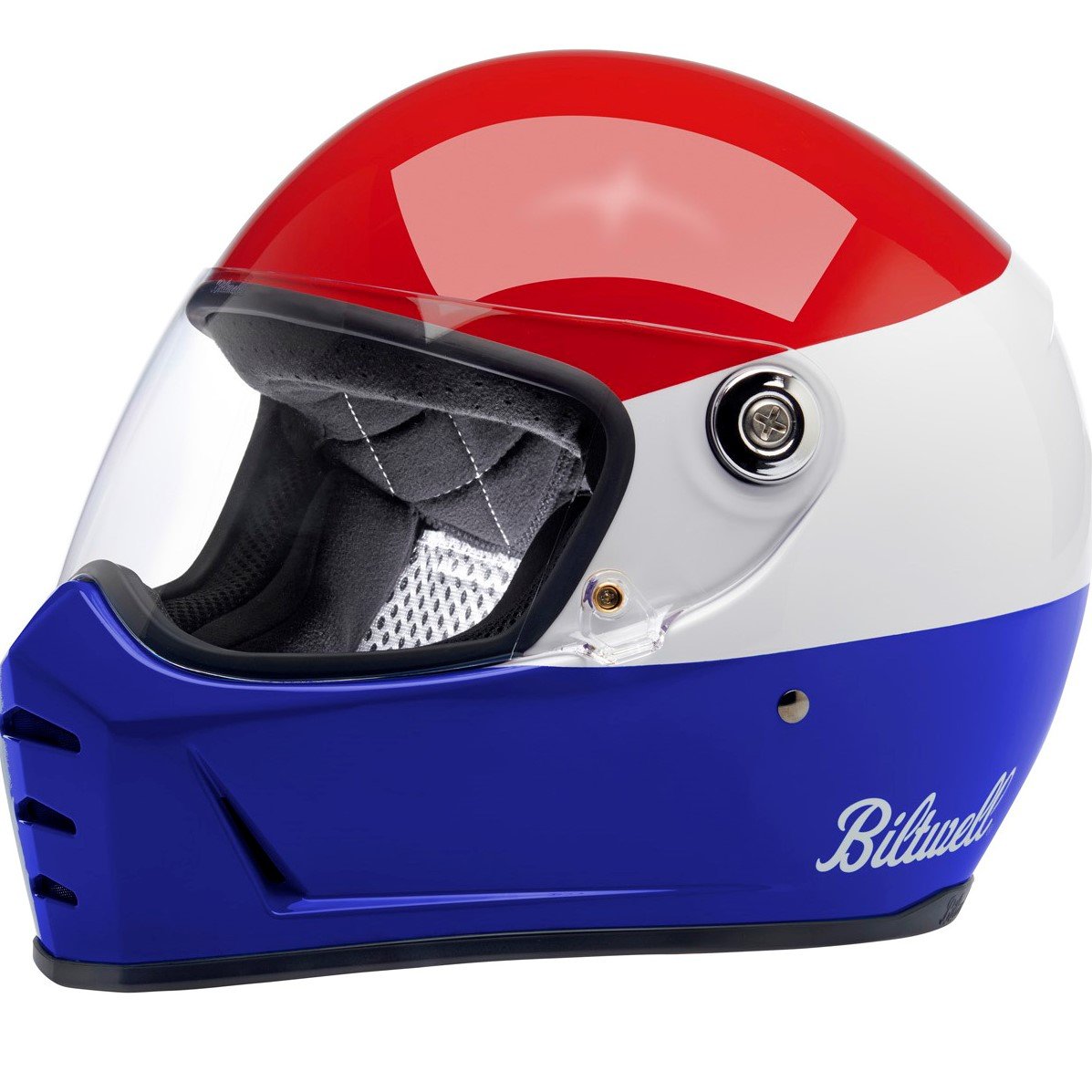 Biltwell Lane Splitter Helmet - Podium R/W/B