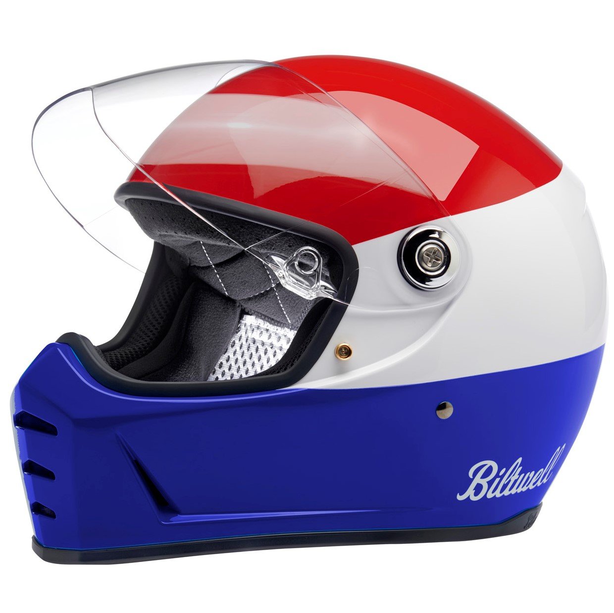 Biltwell Lane Splitter Helmet - Podium R/W/B