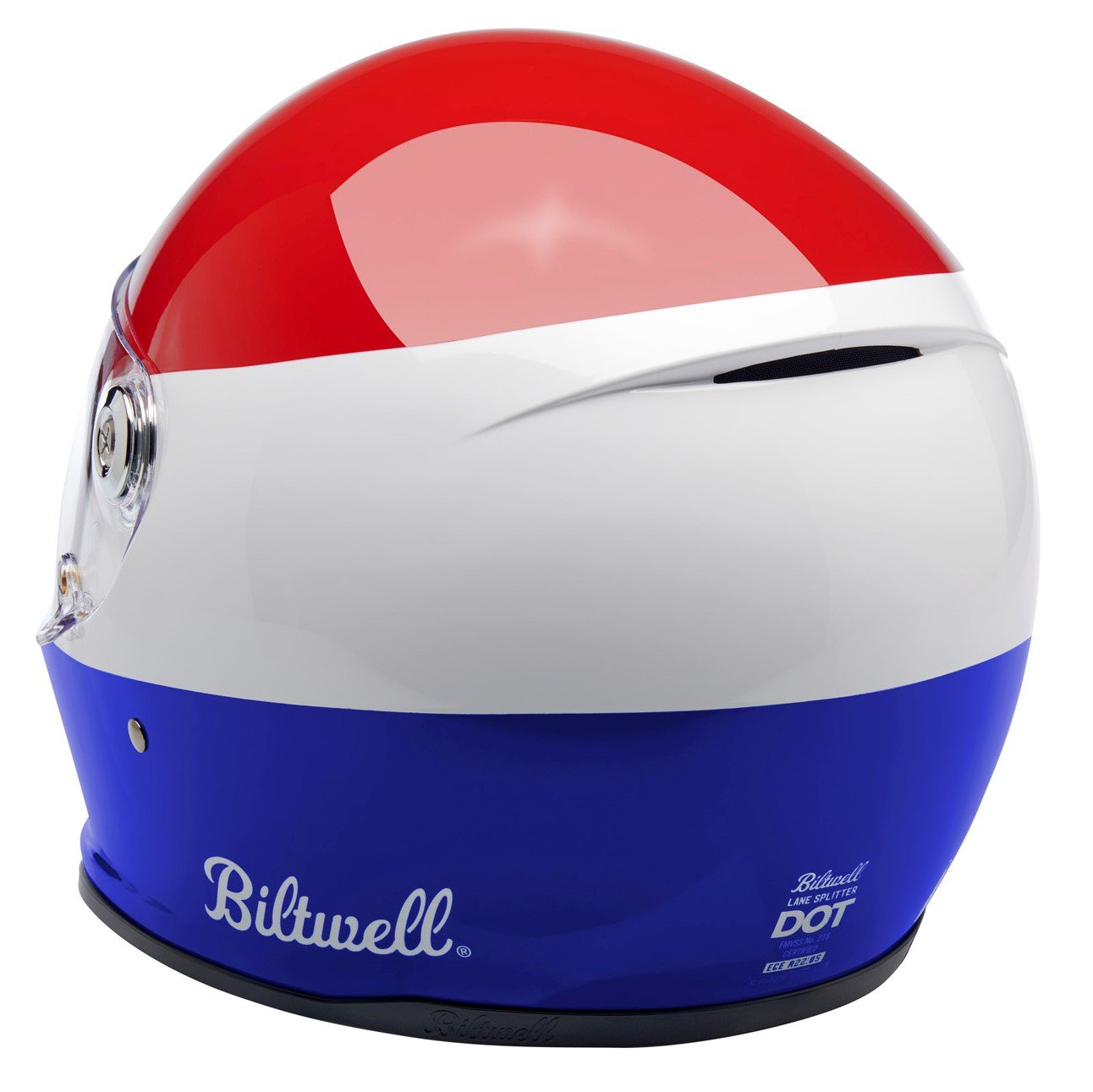 Biltwell Lane Splitter Helmet - Podium R/W/B