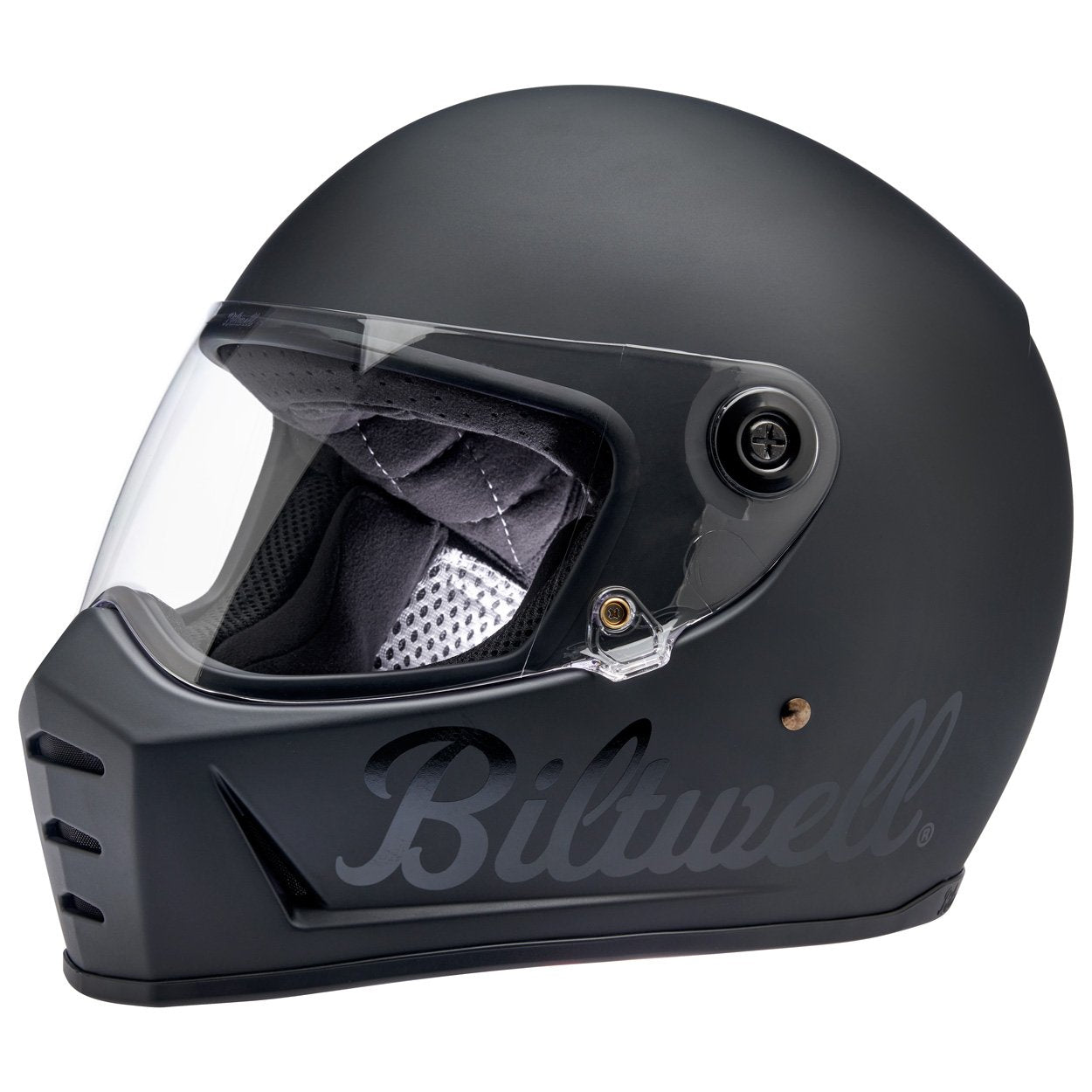 Biltwell Lane Splitter Helmet - Flat Black Factory