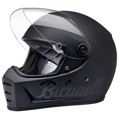 Biltwell Lane Splitter Helmet - Flat Black Factory