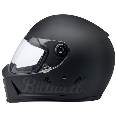 Biltwell Lane Splitter Helmet - Flat Black Factory