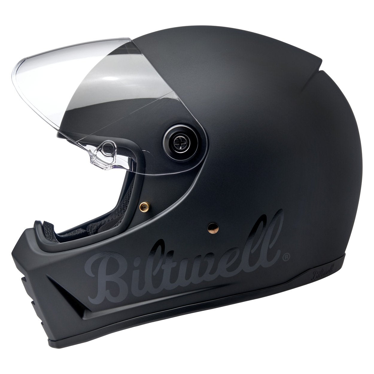 Biltwell Lane Splitter Helmet - Flat Black Factory