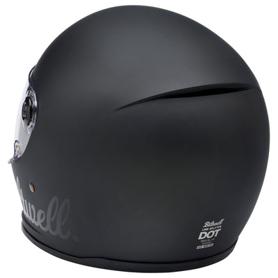Biltwell Lane Splitter Helmet - Flat Black Factory
