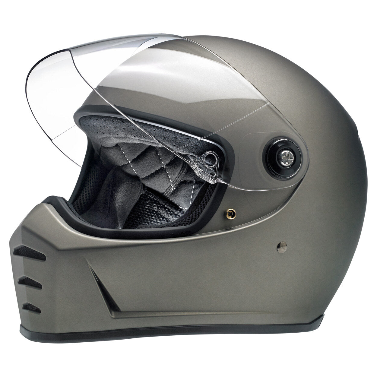 Biltwell Lane Splitter Helmet - Flat Titanium