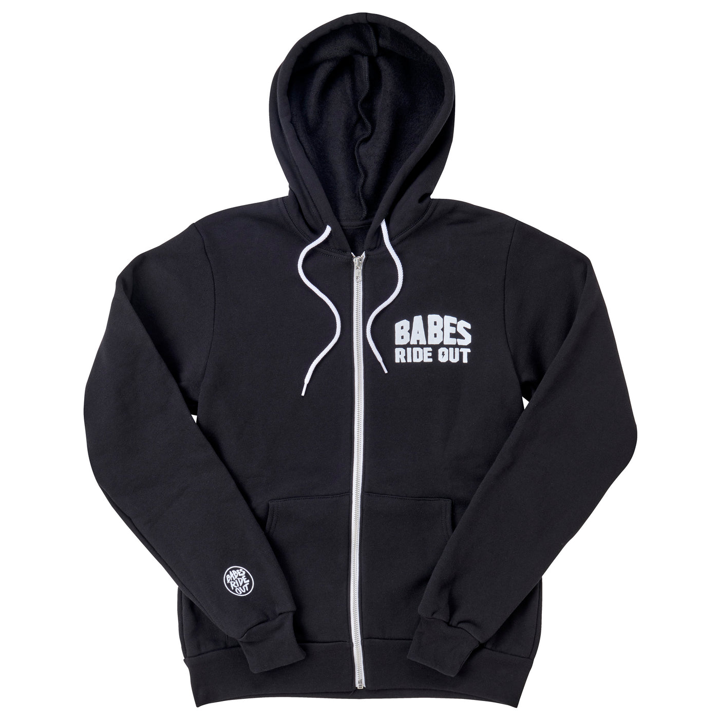 Power Up Zip Hoodie - Black